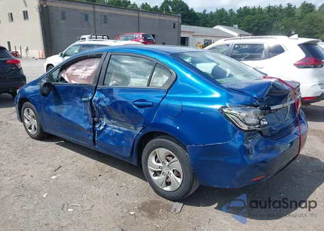 2013 Honda Civic Lx from USA, damaged, VIN 2HGFB2F5XDH526156